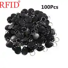 ID 125KHZ EM4100 TK4100 только для чтения брелоки маркер тег RFID водонепроницаемый брелок для ключей Брелоки карты контроля доступа черный 100 шт