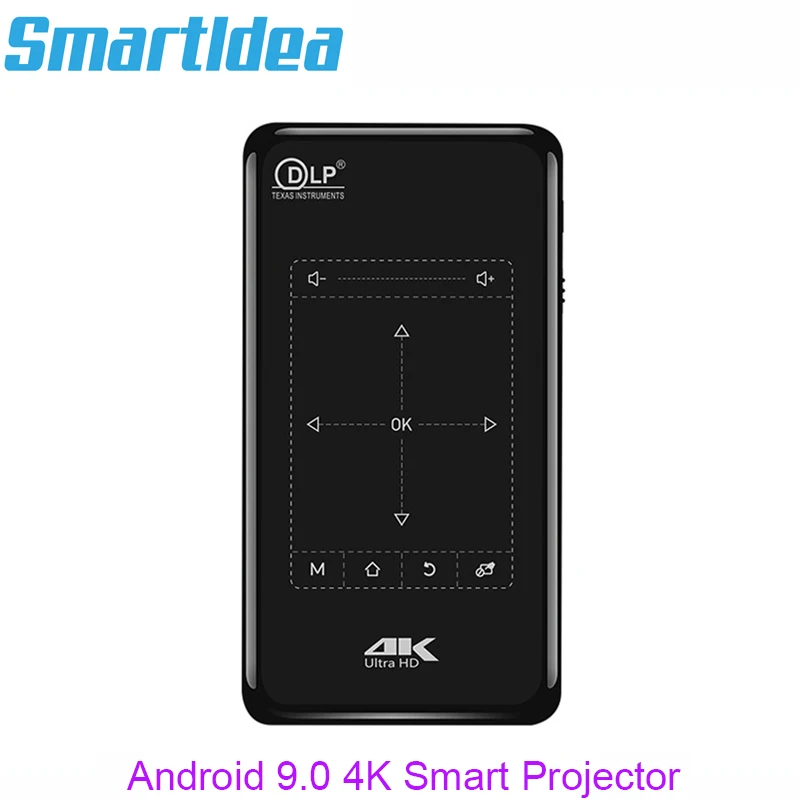 Портативный мини проектор Smartldea 4K Android 9 0 BT4.1 5000 мАч|Проекторы для домашнего