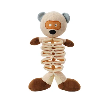 

Simulation Dog Toy Cat Cloth Fleece Cleaning Teeth Home Funny Squeak Sound Stretchable Portable Bite Resistant Animal Shape