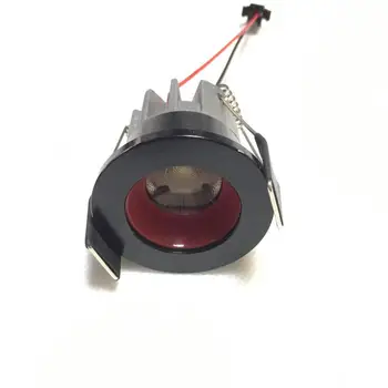 

AC95-277V 1pcs/lot 40mm diameter Mini Led Downlight black Round Ceiling Spot Lights Panel Light Recessed Aluminum Lamp Warm