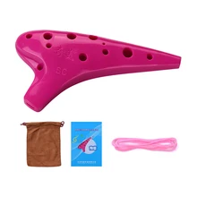 QI Мэй QMT-2 сопрано C 12 отверстий Окарины ABS Материал Окарины s духовой инструмент с музыкальная Партитура и защитная сумка для начинающих