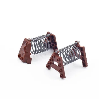 

2pcs wire entanglement Military Gun Weapons City police parts playmobil figures Building Block Brick original mini toys for boys