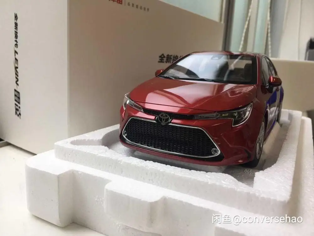 1:18 литая модель для Toyota Corolla Levin 2019 белый седан сплав игрушечный автомобиль