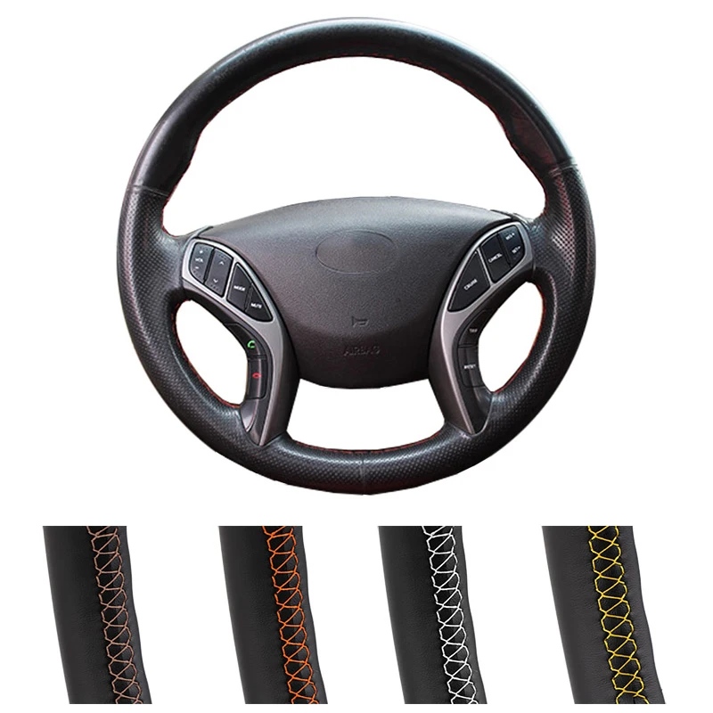 Diy Customized Car Steering Wheel Cover For Hyundai Avante I30 2012