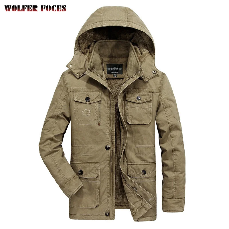Men's Clothing Military Tactical2022Windbreak Custom Coats Big Size Winter Heating Camping Plush Cold Bomber Jackets Luxury Coat