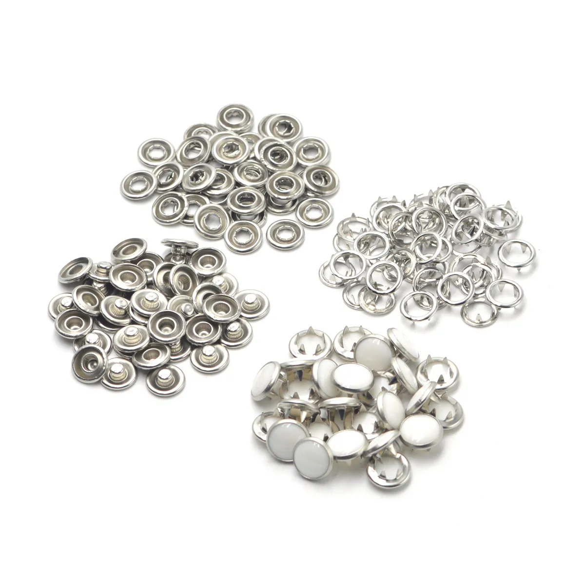 KALASO 1Set Resin Pearl Snap Fasteners Dies Ring Press Studs Snap Buttons Poppers Mould Tool For Hand Made DIY Craft Supplies 5