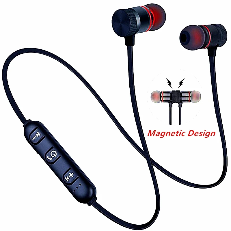 XT6 Bluetooth наушники спортивные шейные магнитные беспроводные стерео музыкальные