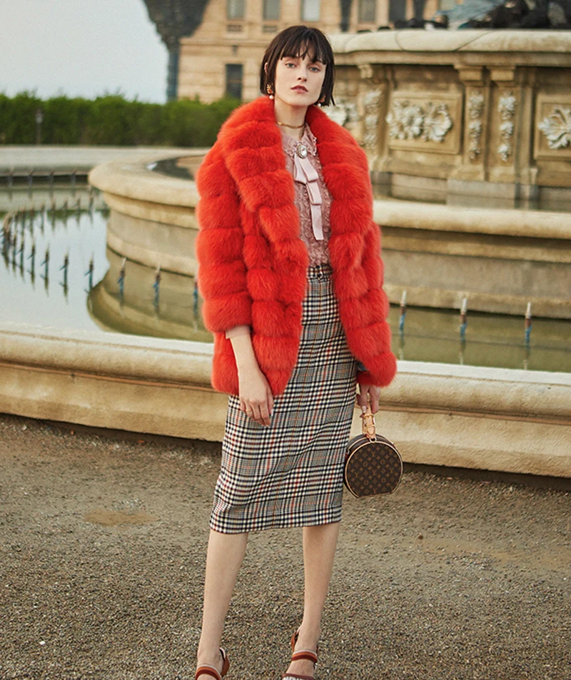 Fang Tai Fur Winter Women Russian Sable Gypsophila Coat Custom-Made Women's luxury Medium Light Color Real Mink Fur Coats