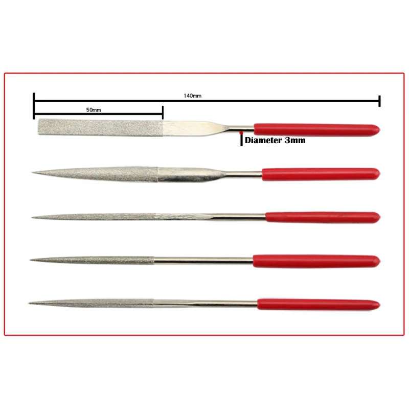 Description Picture 5 of itemPrecision Sandpaper Assorted Files Sharpening Knife 5 Piece Set Model Tool Derusting Burnish Accessories