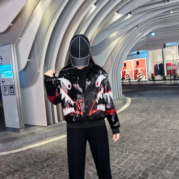 

Hot Women Sequins Coat Bomber Jacket 2020 New Autumn Long Sleeve Zipper Streetwear Casual Loose Glitter Outerwear female