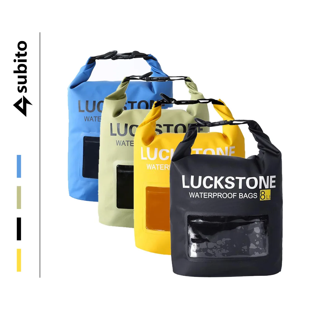 

Cross Border for Outdoor Wading Sports Belt Window Waterproof Bag Drifting Swimming Beach Upstream Visual Waterproof Bag 8L