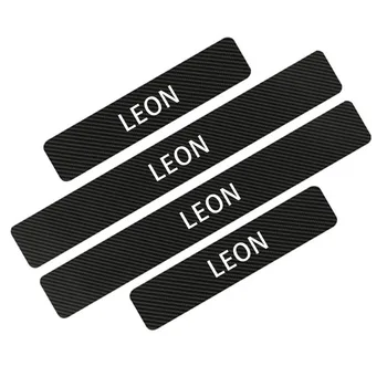 

Car Stickers And Decals For Seat Leon High Quality Car Accessories Auto Door Sill Decoration Decals Protector Car-Styling 4Pcs