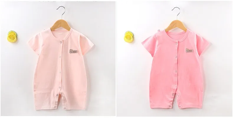 Baby Rompers Short Sleeve Summer Newborn One-piece Clothing Infant Baby Girl Boys Jumpsuits Cotton Baby Clothes Summer Baby Jumpsuit Cotton 