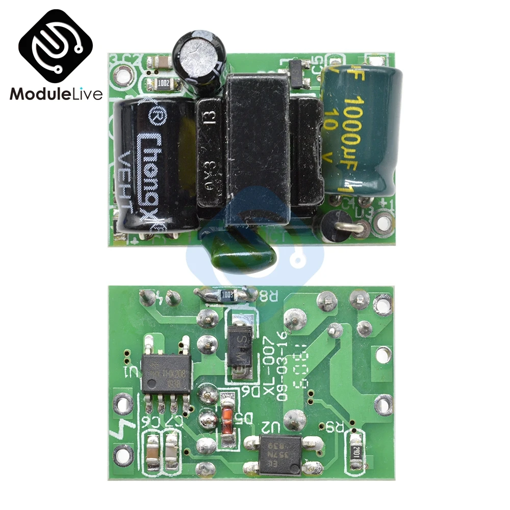 Переменный ток 220 В до 5 В DC понижающий трансформатор модуль питания для Arduino AC-DC 5В 700мА 3,5 Вт прецизионный понижающий преобразователь