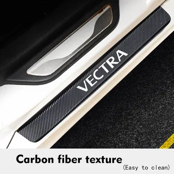 

Car Decoration Door Sill Plate Sticker For Opel Vectra Carbon Fiber Protector Car Stickers Accessories Interiors