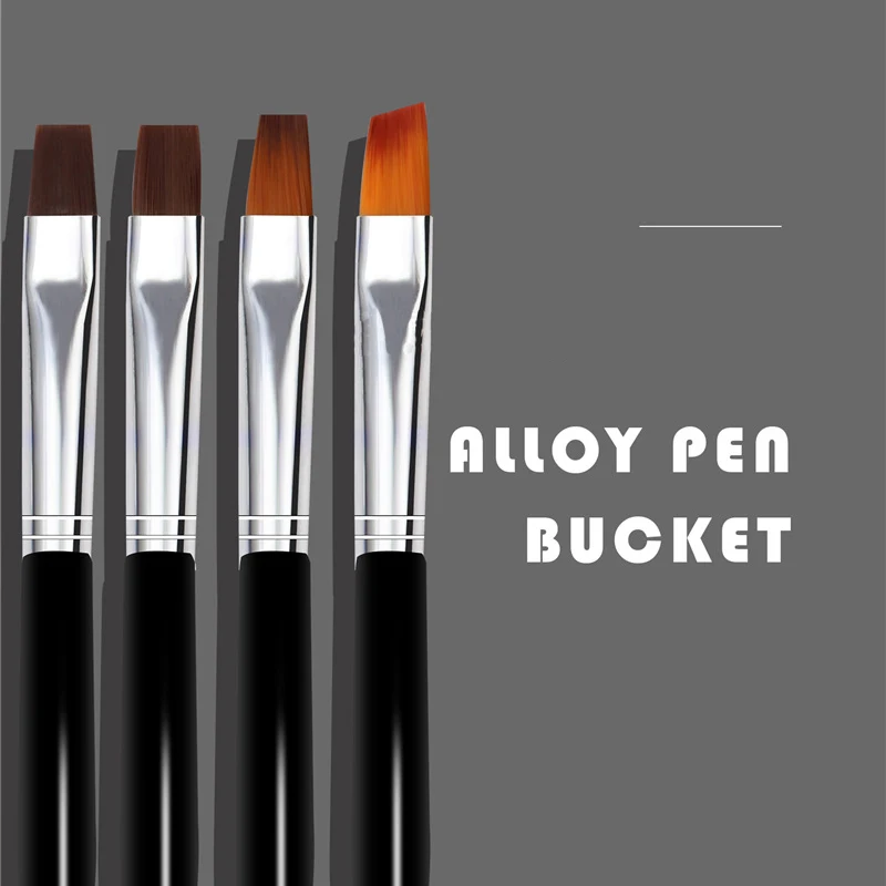 10 шт. набор кистей для дизайна ногтей разных размеров рисования с наконечниками