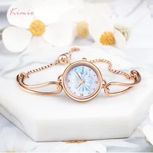 Aliexpress - KIMIO Daisy carving Women Watches Bracelet Watch Ladies Luxury Jewelry Design Quartz Watch Clock Mechanism WristWatches