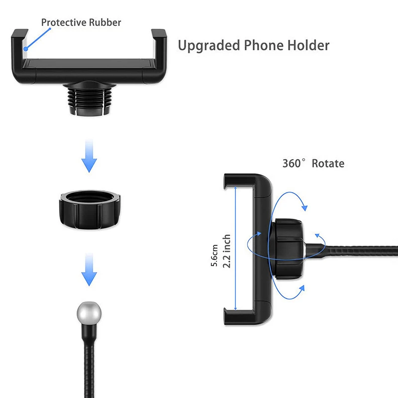 18inch 45cm RGB Selfie LED Ring Light Tripod Phone