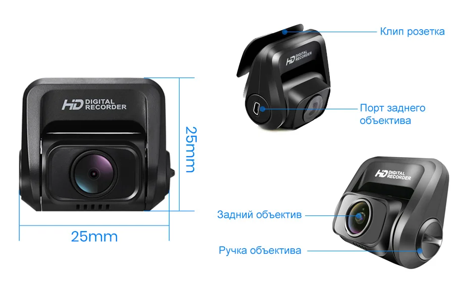 Junsun автомобиля видеорегистратор двойной объектив Dashcam Встроенный gps трекер 4 к 2160 P HD ночное видение камера с 1080 170 сзади