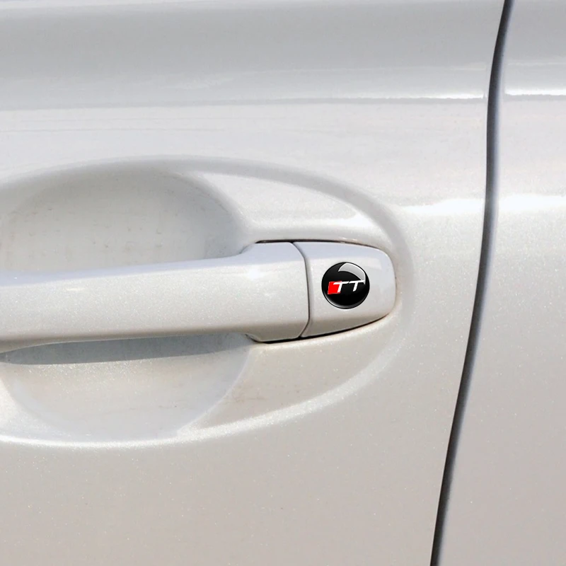 4pcs Car Lock Keyhole Stickers Decoration Protection Accessories For Audi Sline S TT Q3 Q5 Q7 A1 A3 A4 A5 A6 A7 A8 Auto Styling