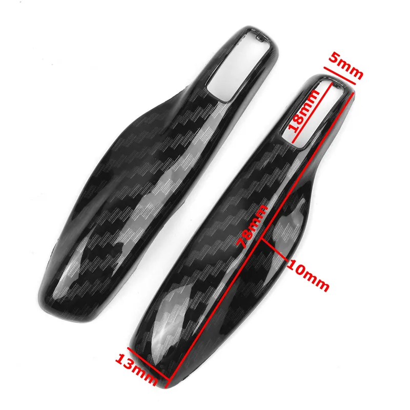 CarbonFiber Пара чехол для ключей автомобиля, оболочка из углеродного волокна, Хромированный Цвет для Porsche Cayenne Macan 911 Boxster Cayman Panamera - Название цвета: CarbonFiber