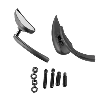 

2pcsd/Pair Motorcycle Wing Style Rearview Rear View Side Mirrors 8mm/10mm Unviersal For Harley Cruiser Chopper Bobber Custom