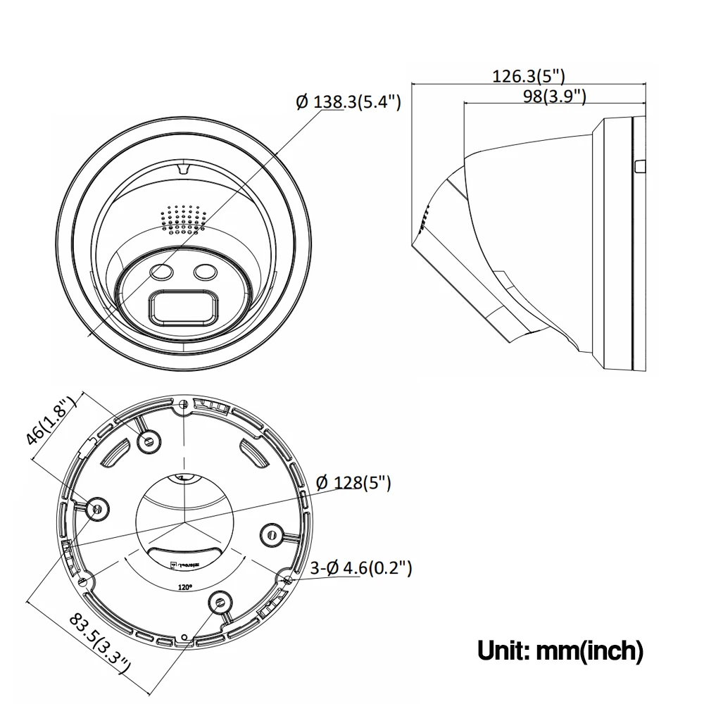 Hikvision DS-2CD2347G1-LU 4MP ColorVu фиксированной башни сети Камера Встроенный слот для SD карты 1-аудио Вход безопасности IP Cam H.265 ONVIF