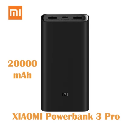 Оригинальный внешний аккумулятор Xiaomi 3 Pro 20000 мАч PLM07ZM USB Type C 45 Вт быстрая зарядка