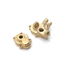 Control fácil YK4102 4103 4082 RC, accesorios de coche RC de escalada, actualización de Metal, contrapeso de latón, par de ventosas de dirección