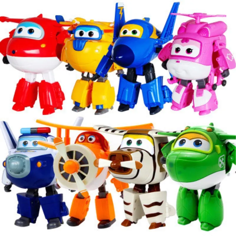 

13 styles Super Wings Action Figure Toys Big Airplane Robot Superwings Transformation Anime Cartoon Toys For Children Boys Gift