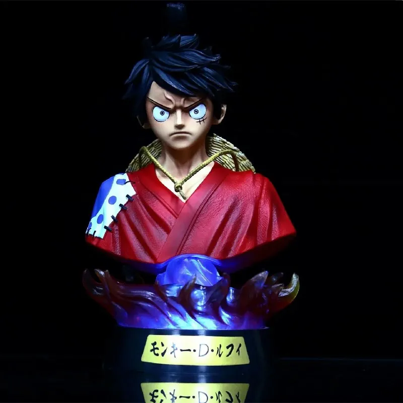 One Piece Monkey D Luffy Anime Figures Bust Model Toys 7 Colors Remote Control Toy Action LED Figurals Collector Brinquedos 16cm One Piece Monkey D Luffy Anime Figures Bust Model Toys 7 Colors Remote Control Toy Action LED Figurals Collector Brinquedos 16cm