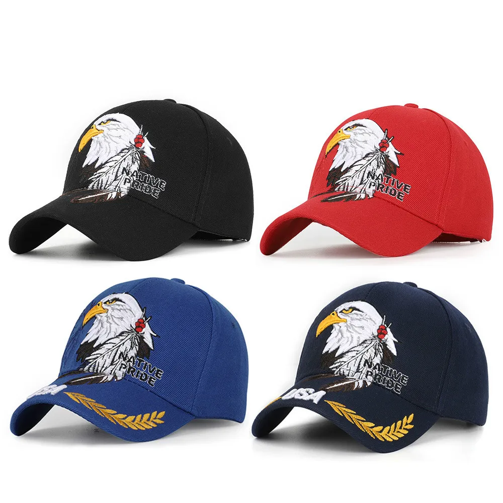 

2020 Wheat Eagle Embroidered Cool Baseball Hat Men and Women Students Sun Protection Casquette Sunbonnet