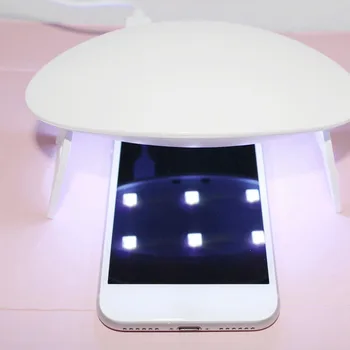 

6 LEDS Mini Nail Dryer Micro USB Polish Gel Varnish Curing Machine Portable Foldable Nail Art Tools for Finger & Toenails