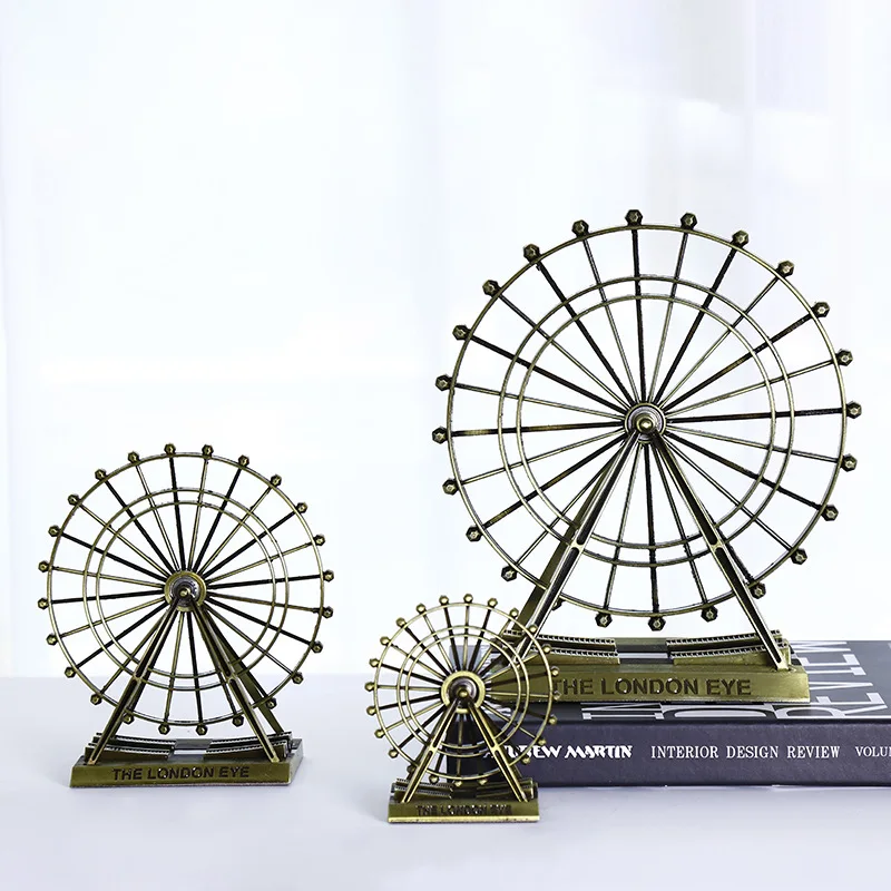 Retro Feeris Wheel Office Decor Small Ornaments Big Ben Home Decorationn Miniature Figurines Statue of Liberty Festival Gift | Дом и сад