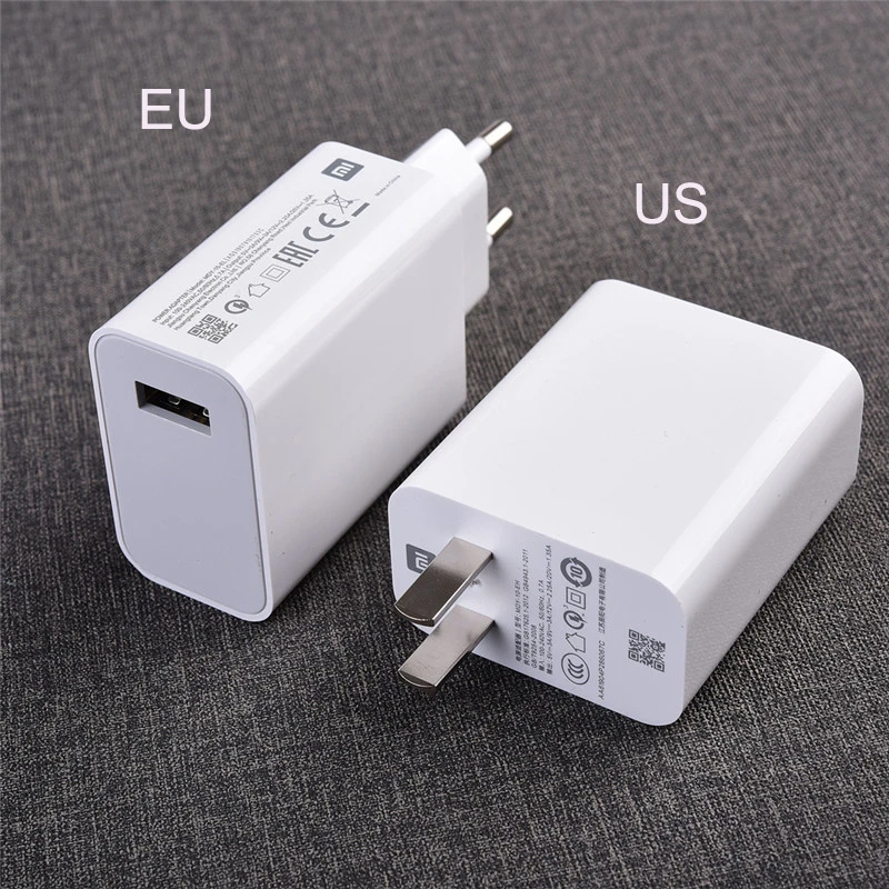 Сетевое зарядное устройство с USB портом и поддержкой быстрой зарядки для MI 9 8 SE 9t
