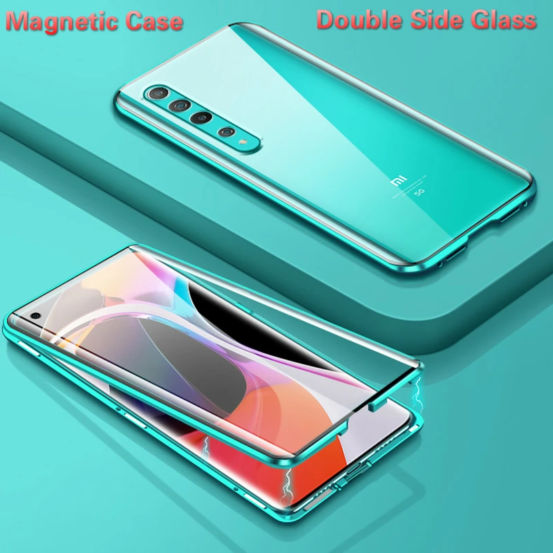 Магнитный металлический чехол для Xiaomi Redmi 10X K30 K20 Note 9 8 7 9S Pro 8T 10 CC9 9T A3 360|Бамперы| |