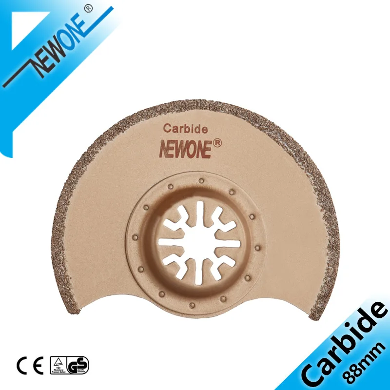 

NEWONE Carbide Flush Segment Oscillating Tool Saw Blade For Polishing, Multitool Saw Blade Cut Ceramic Tile Accessories in Saw