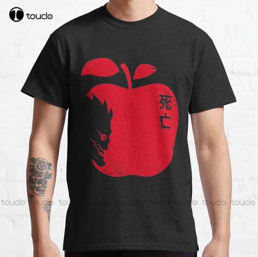 

Классическая мужская футболка Yagami Death Note, копия смерти светильник, Death Note, модная смешная рубашка с коротким рукавом, Aldult на заказ для подростков, унисекс
