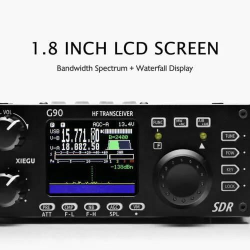 Xiegu G90 КВ трансивер 20 Вт SSB/CW/AM/FM SDR радио встроенный антенный тюнер