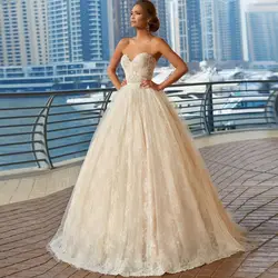 Полностью вышитое кружевное свадебное платье с милым вырезом Vestido De Noiva Curto, кружевное платье, свадебное платье в стиле бохо