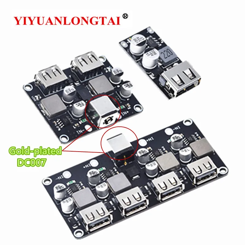 USB QC3.0 QC2.0 DC-DC Buck Converter Charging Module 1/2/4 Channel 6-32V 9V 12V 24V to Fast Charger Board 3V 5V | Обустройство дома