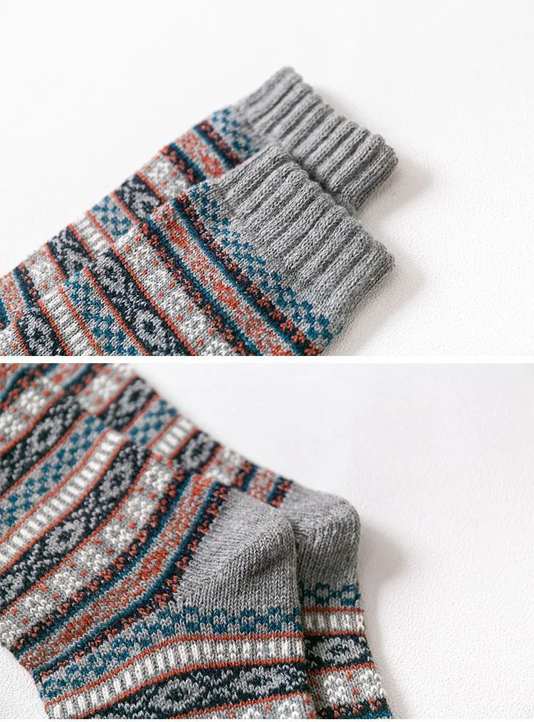 5 Paare/los Hohe Qualität Männer Wolle Socken Herbst Winter Business Verdicken Warme Bequeme Mann Socken Neue Mode Größe EU 38-45 – Detail 7