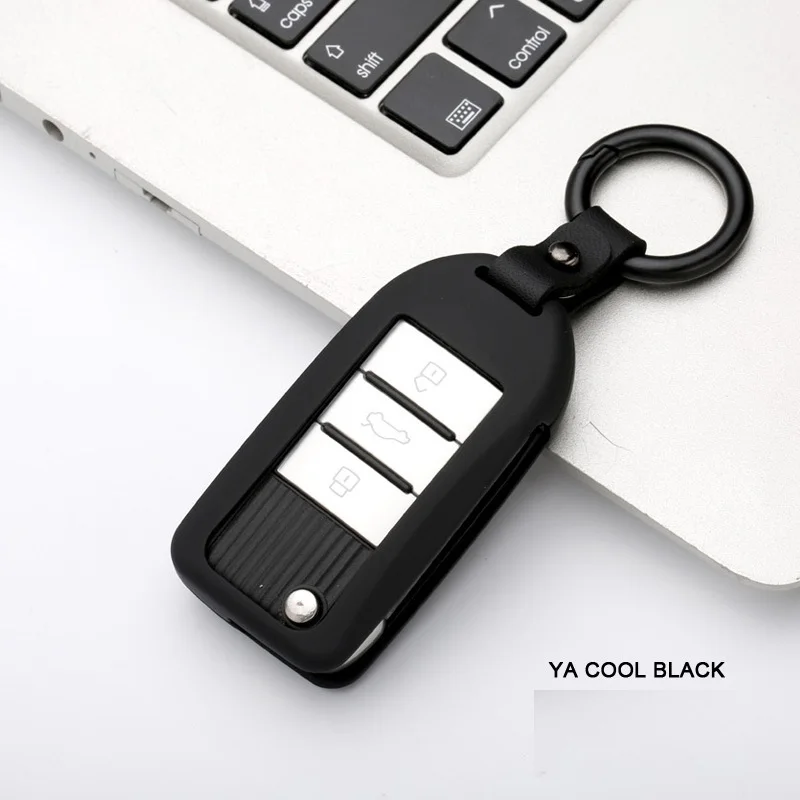 

High Quality Zinc Alloy Car Key Cover Case for Roewe RX5 2017 Year for MG ZS Key Case Cover Folding Key Car Styling