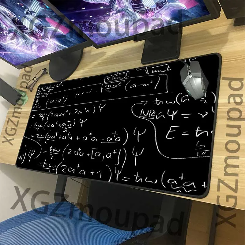 XGZ большой игровой коврик для мыши черный замок край математическая формула