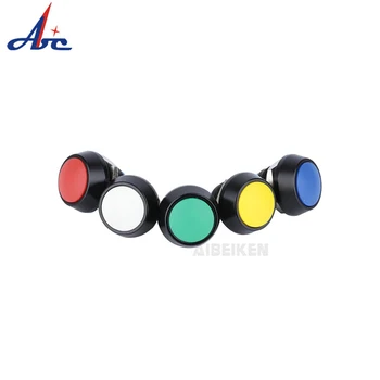 

12mm 1/2" Hole Aluminum Alloy (Black Housing) SPST DC 36V 2A Metal Shell Waterproof Momentary Push Button Switch