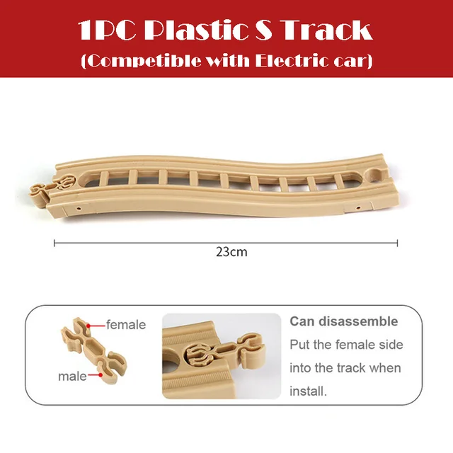 New All Kinds Wooden Track Parts Beech Wooden Railway Train Track Accessories Fit with All Brands Wood Tracks Toys for Kids 4