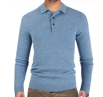 

Men 2020 Autumn Winter Casual Brand New Warm Sweater Pullovers Turn Down Shirt Collar Men Knit Pattern Outfits Sweater Coat Men