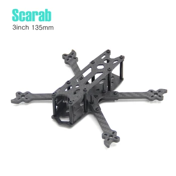 

Scarab 3inch 130mm with 3mm Arm carbon Fiber X type Frame Quadcopter for Mini FPV Racing Drone