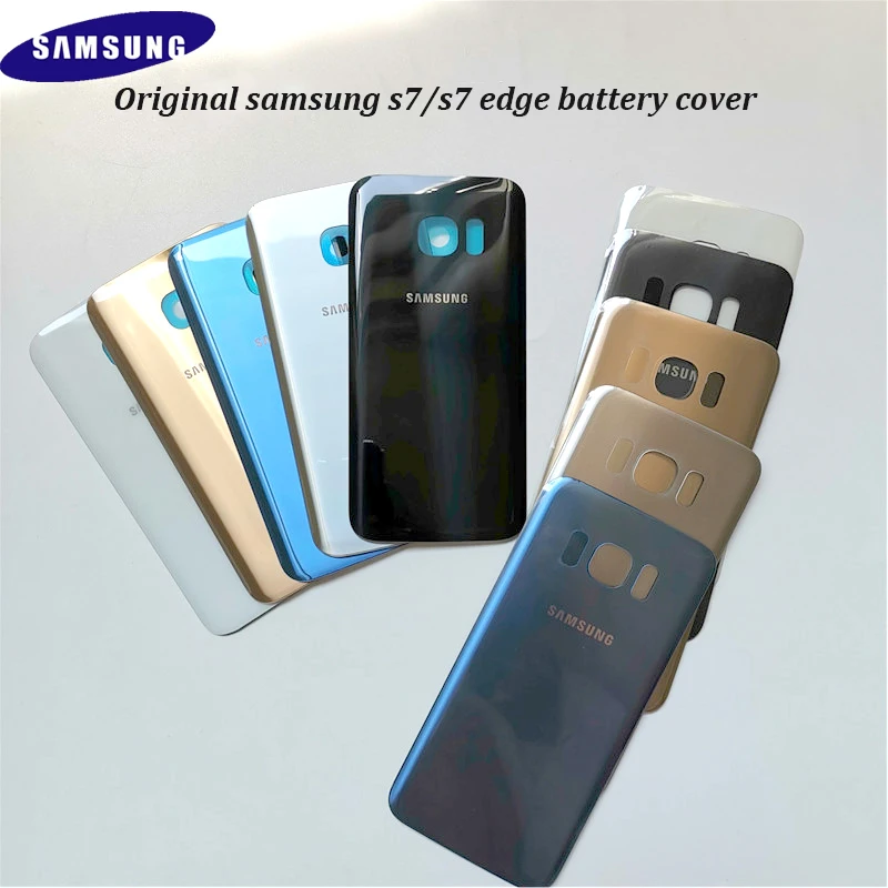 samsung galaxy s7 edge, 3D стекло, батарея, чехол на заднюю панель, защитный, запасная крышка, настоящая задняя дверь, для s7, клейкая наклейка