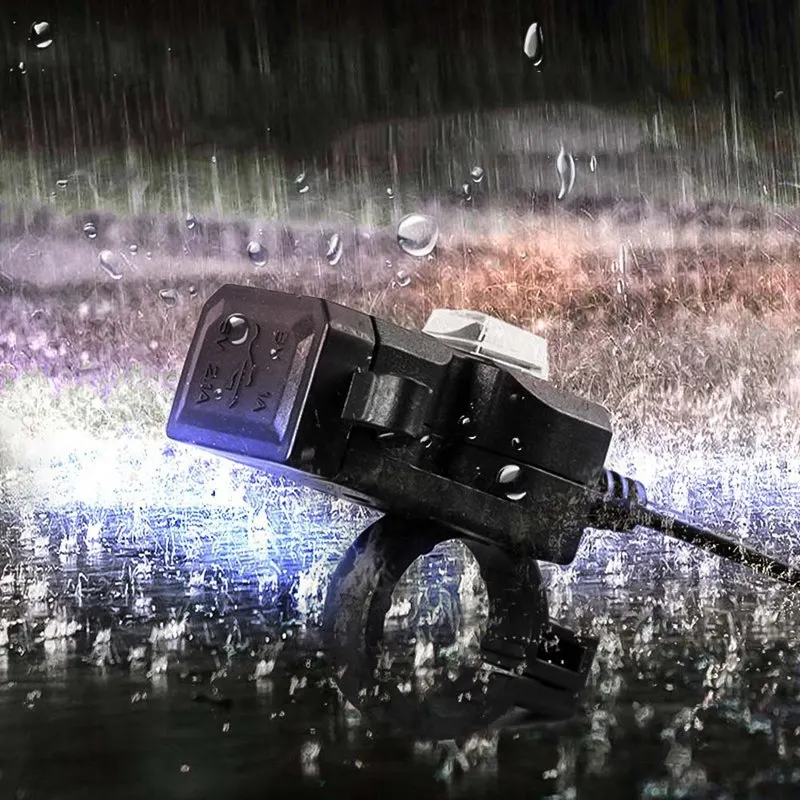 Универсальный Водонепроницаемый 12V мотоцикл руль двойной USB разъем сплиттер